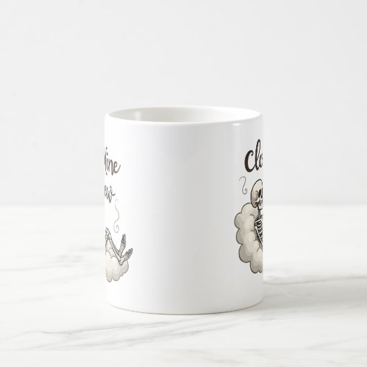 Cloud Nine Brew Skeleton Coffee Mok (Center)