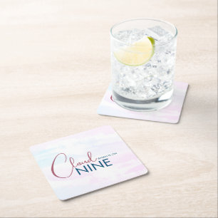 Cloud Nine Bruidsdouche Minimalistisch  Kartonnen Onderzetters