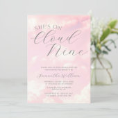 Cloud Nine Cloudy Sky Minimalistisch Vrijgezellenf Kaart (Staand voorkant)