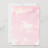 Cloud Nine Cloudy Sky Minimalistisch Vrijgezellenf Kaart (Achterkant)