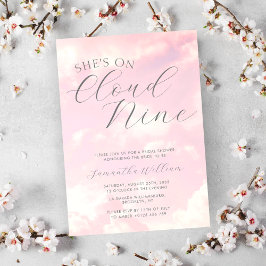 Cloud Nine Cloudy Sky Minimalistisch Vrijgezellenf Kaart