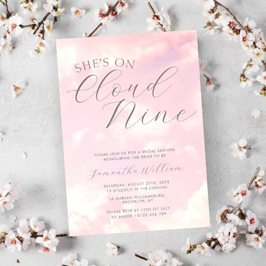 Cloud Nine Cloudy Sky Minimalistisch Vrijgezellenf Kaart