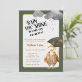 Cloud Nine Cute Woodland Duck Baby shower Kaart (Staand voorkant)