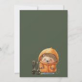 Cloud Nine Cute Woodland Duck Baby shower Kaart (Achterkant)