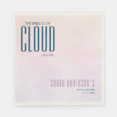 Cloud Nine Elegant Dreamy Vrijgezellenfeest Servet (Voorkant)