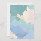 Cloud Nine Elegant Pastel Baby shower Kaart (Achterkant)