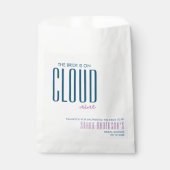 Cloud Nine Elegante Moderne Pastel Bruiloft Feest Bedankzakje (Voorkant)