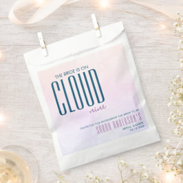 Cloud Nine Elegante Moderne Pastelkleurige Bruilof Bedankzakje