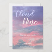Cloud Nine Gender Neutral Baby Shower Invitations Kaart (Voorkant)