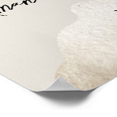 Cloud Nine Gender Neutral Sky Baby shower Welkom Poster (Hoek)