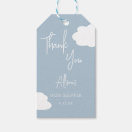 Cloud Nine Genderneutraal Baby shower Bedankt Cadeaulabel