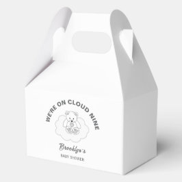 Cloud Nine Genderneutraal Baby shower Teddy Bear Bedankdoosjes