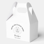 Cloud Nine Genderneutraal Baby shower Teddy Bear Bedankdoosjes (Achterkant)