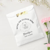 Cloud Nine Genderneutraal Baby shower Teddy Bear Bedankzakje (Gezegeld)