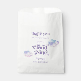 Cloud Nine Girl's 9th Birthday Party Bedankzakje