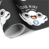 Cloud Nine Grappig Weer Pun Dark BG Cadeaupapier (Rol Hoek)
