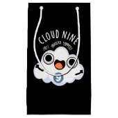 Cloud Nine Grappig Weer Pun Dark BG Klein Cadeauzakje (Voorkant)