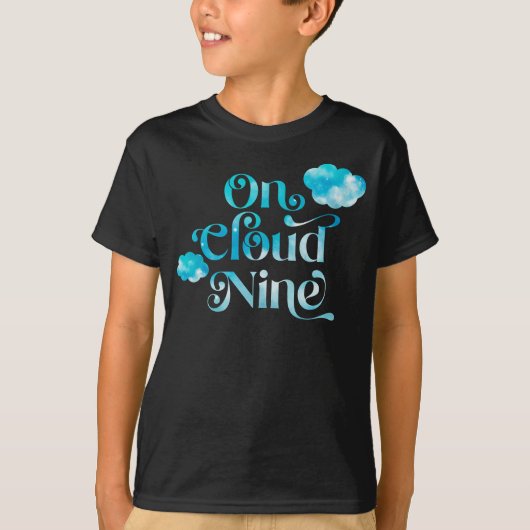 Cloud Nine Jongen Verjaardagsfeestje T-shirt (Voorkant)