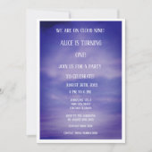 Cloud Nine Jongens Meisjes 1e Eerste Verjaardag QR Kaart (Voorkant)