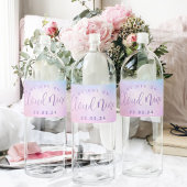 Cloud Nine Meisje Baby shower Waterfles Etiket