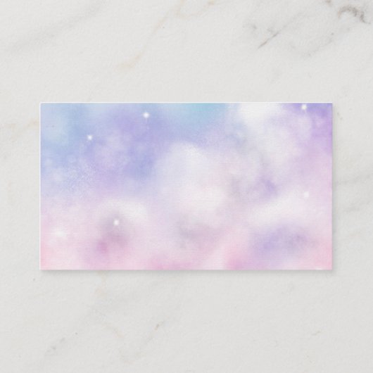 Cloud Nine Meisje Luier Raffle Ticket Informatiekaartje (Achterkant)