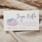 Cloud Nine Meisje Luier Raffle Ticket Informatiekaartje