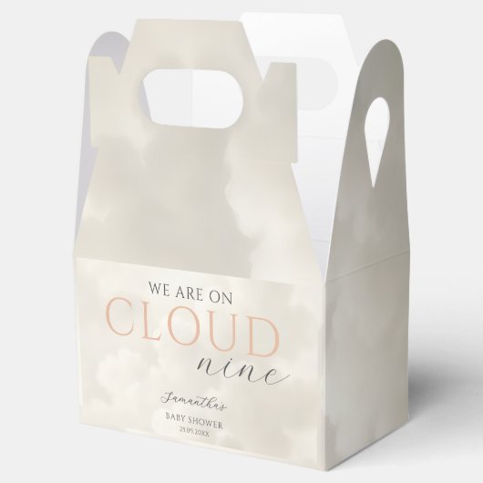 Cloud Nine Modern Baby Shower Bedankdoosjes (Geopend)