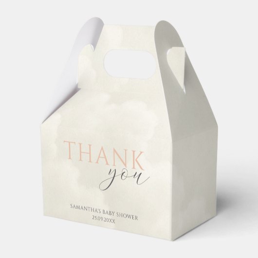 Cloud Nine Modern Baby Shower Thank You Bedankdoosjes (Voorkant Zijde)