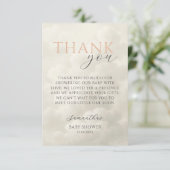 Cloud Nine Modern Baby Shower Thank You Bedankkaart (Staand voorkant)