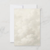 Cloud Nine Modern Baby Shower Thank You Bedankkaart (Achterkant)