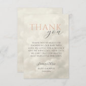 Cloud Nine Modern Baby Shower Thank You Bedankkaart (Voorkant / Achterkant)