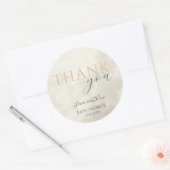 Cloud Nine Modern Baby Shower Thank You Ronde Sticker (Envelop)