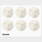 Cloud Nine Modern Baby Shower Thank You Ronde Sticker (Vel)