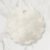 Cloud Nine Moderne Baby Shower Dank Je Bedankjes Labels (Achterkant)