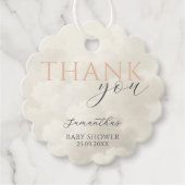 Cloud Nine Moderne Baby Shower Dank Je Bedankjes Labels (Voorkant)