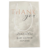 Cloud Nine Moderne Baby Shower Dank Je Medium Cadeauzakje (Voorkant)