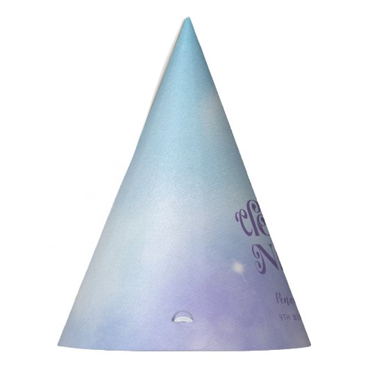 Cloud Nine Paarse verjaardagsfeestje Feesthoedjes (Links)