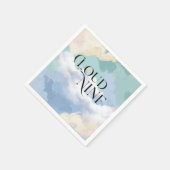 Cloud Nine Pastel Baby shower Servet (Hoek)