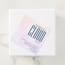 Cloud Nine Pastel Paarse Blauwe Dromerige Bruidsdo