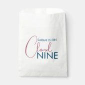 Cloud Nine Pastel Roze Bruidsdiner Bedankzakje (Voorkant)