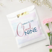 Cloud Nine Pastel Roze Bruiloftsborrel Bedankzakje (Gezegeld)