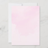 Cloud Nine Pink Clouds Baby Meisje Baby shower Kaart (Achterkant)