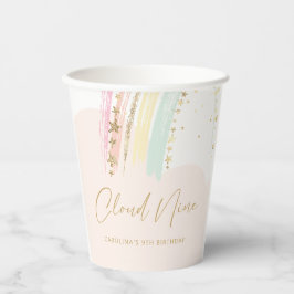 Cloud Nine Rainbow Verjaardag Papieren Bekers