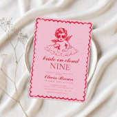 Cloud Nine Retro handgetekende Vrijgezellenfeest Kaart