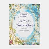 Cloud Nine Rococo Revival Vrijgezellenfeest Welkom Acryl Bord (Voorkant)