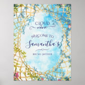 Cloud Nine Rococo Revival Vrijgezellenfeest Welkom Poster (Voorkant)