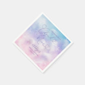 Cloud Nine Roze en Paarse Sky Vrijgezellenfeest Servet (Hoek)