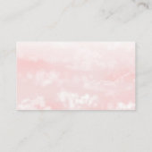 Cloud Nine Roze Gouden Moderne Cloud Wishing Well Informatiekaartje (Achterkant)