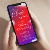 Cloud Nine Sky 9e verjaardagsfeest uitnodiging