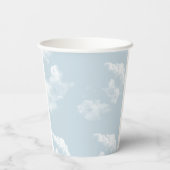 Cloud Nine Sky - Aangepast Baby shower Beschikbaar Papieren Bekers (Achterkant)